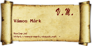 Vámos Márk névjegykártya